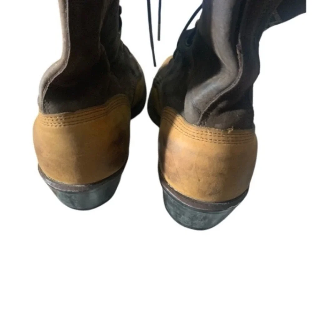 Vintage Lace Up Ankle Boots‎ Western Packer Roper Leather Southwestern 7.5 M